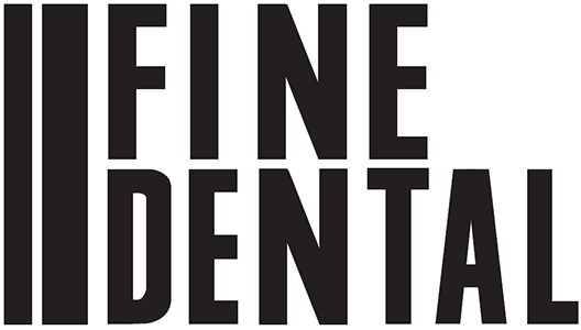 The image shows the logo for Fine Dental.